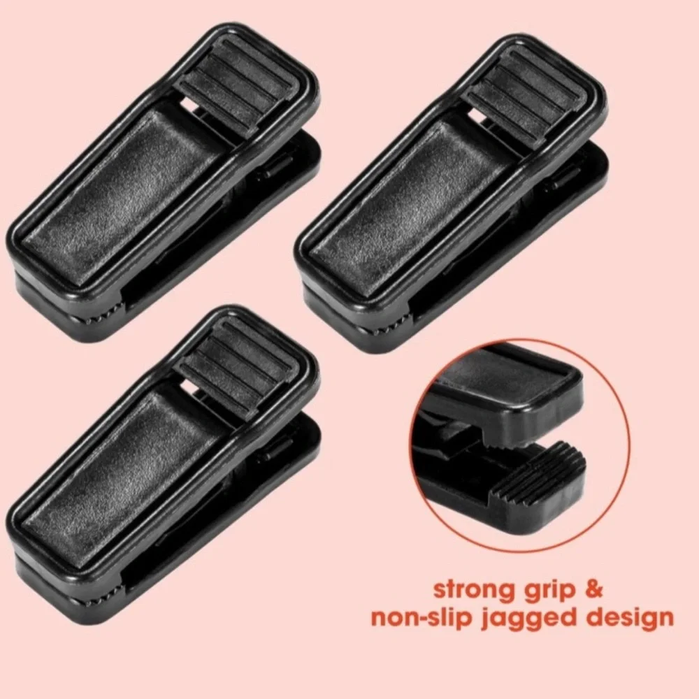 Set/24 Flat Thin Felt Velvet Hanger Clips for Pants and Skirts